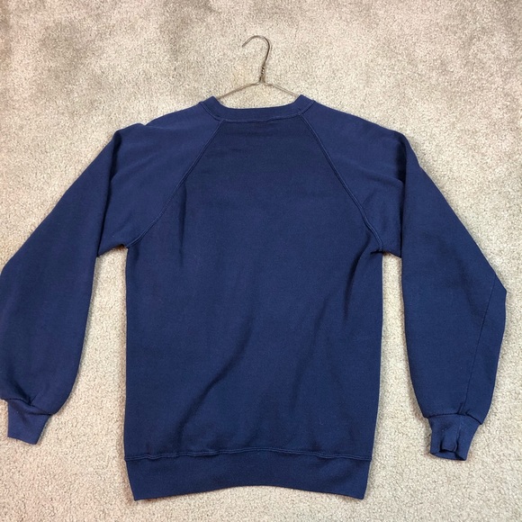 Vtg Bald Eagle Graphic Navy Crew Neck - Picture 5 of 5